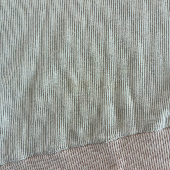 Free People We The Free Patchwork Boho Sweatshirt Large Paisley Lace Pullover - Picture 9 of 9